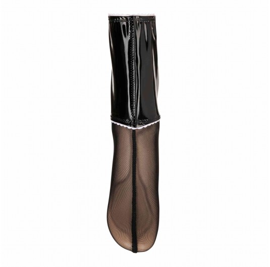 Flocon, fetish black vinyl socks - Patrice Catanzaro