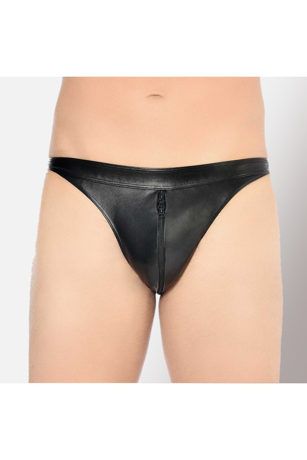 Luigi, fetish faux leather thong - Patrice Catanzaro Official Website