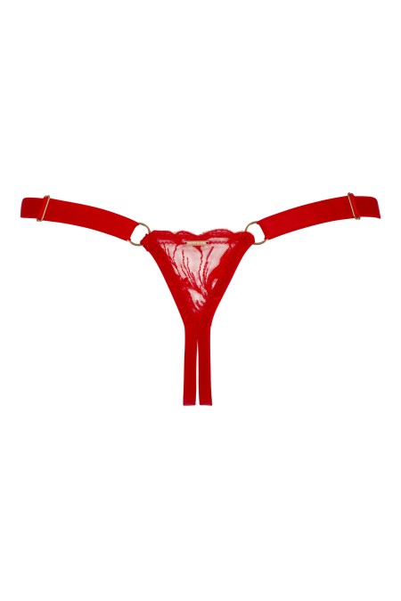Eleonor open thong - Luxury lingerie – Impudique Official Website