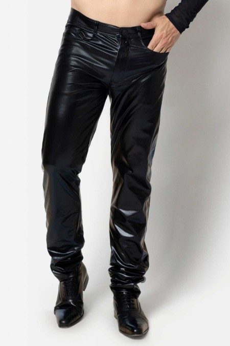 Shawn, sexy wetlook trousers - Patrice Catanzaro Official Website