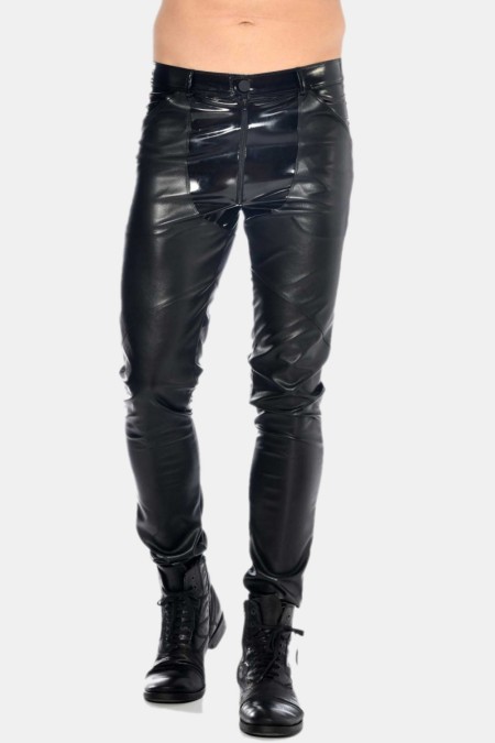 Daario, faux leather trousers - Patrice Catanzaro Official Website