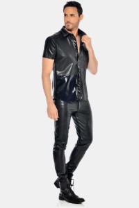 Joss, pantalon homme en faux cuir - Patrice Catanzaro Site Officiel