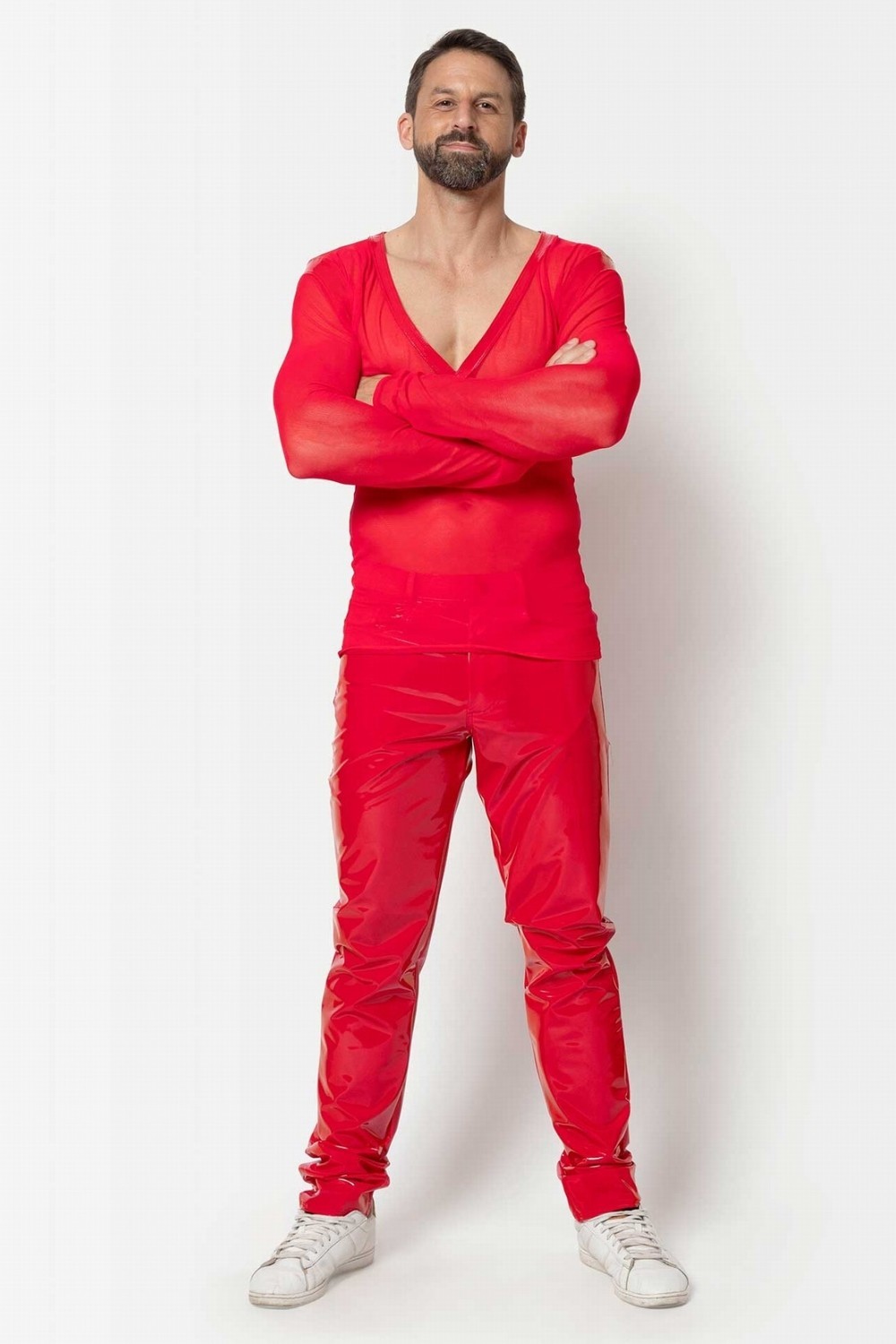 Ali, camiseta hombre malla roja - Patrice Catanzaro Página Oficial