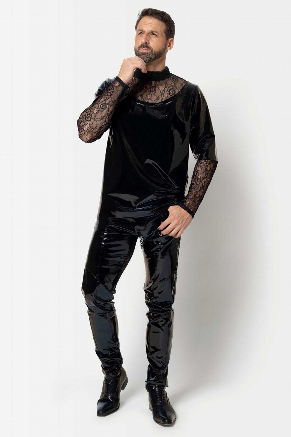 Alrik, t-shirt homme vinyle noir - Patrice Catanzaro Site Officiel
