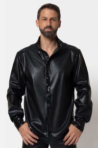Magnus, chemise faux cuir homme - Patrice Catanzaro Site Officiel