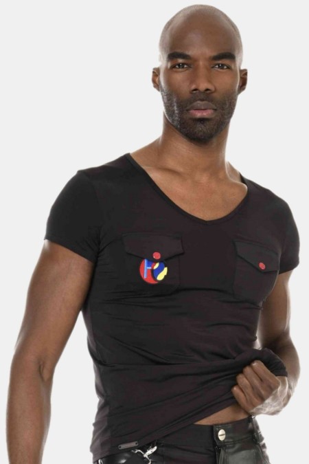 Livio, men's fetish lycra t-shirt - Patrice Catanzaro Official Website
