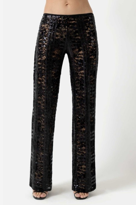 Rylee, lace & sequin trousers - Patrice Catanzaro Official Website