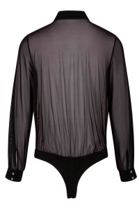 Frida, black mesh sexy bodysuit - Patrice Catanzaro Official Website