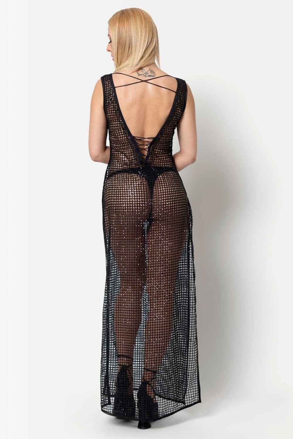 Mandelieu, long sequin sexy dress - Patrice Catanzaro Official Website