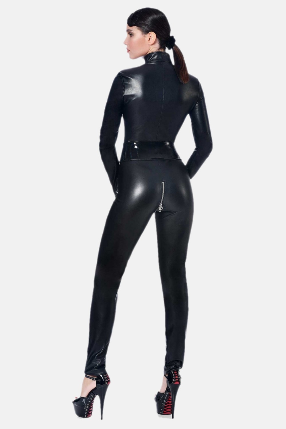 Sweety, sexy faux leather catsuit - Patrice Catanzaro Official Website