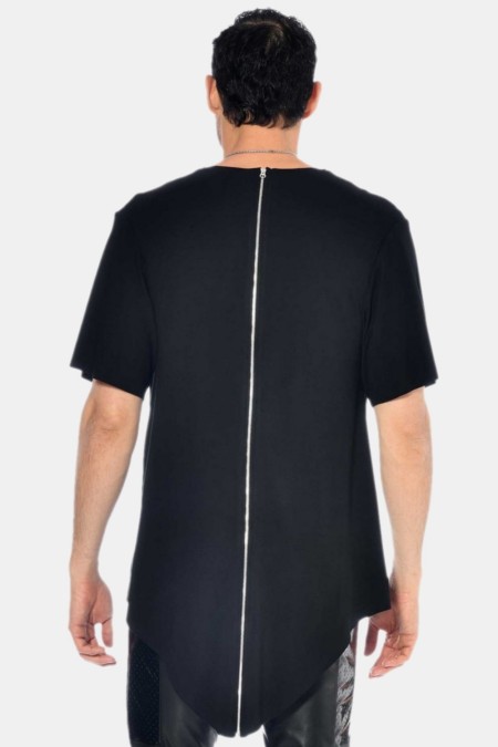 Jacob, t-shirt homme en bambou noir - Patrice Catanzaro Site Officiel
