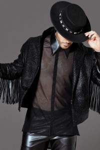 Jayden, men's faux leather jacket - Patrice Catanzaro Official Website