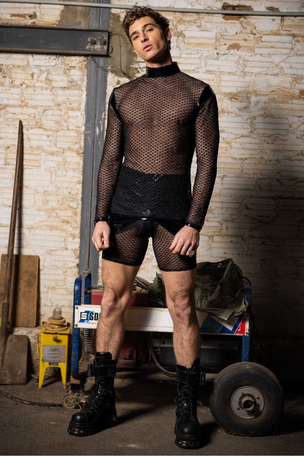 Leif, men's lace cyclist shorts - Patrice Catanzaro Official Website