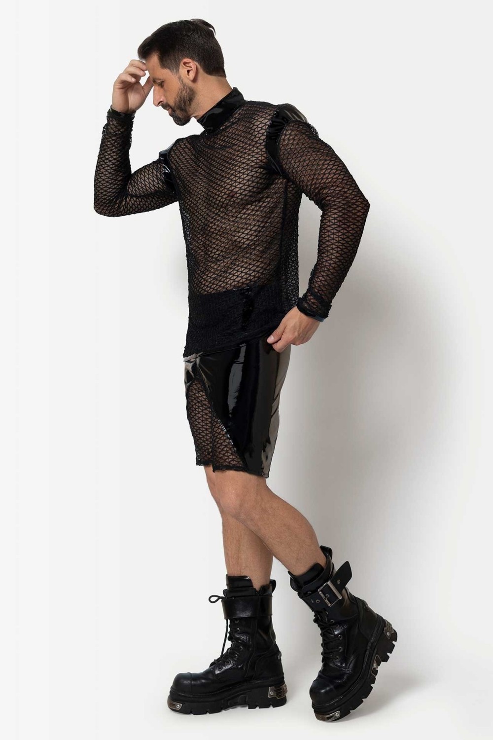 Leif, men's lace cyclist shorts - Patrice Catanzaro Official Website