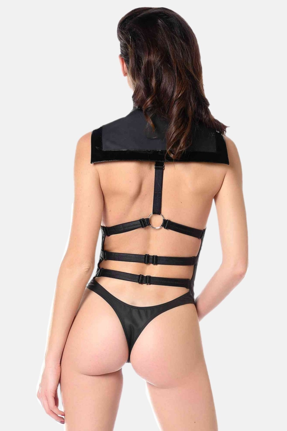 Ondine, body sexy wetlook mat noir - Patrice Catanzaro Site Officiel