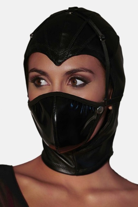 Princesse faux leather hood - Patrice Catanzaro Official Website