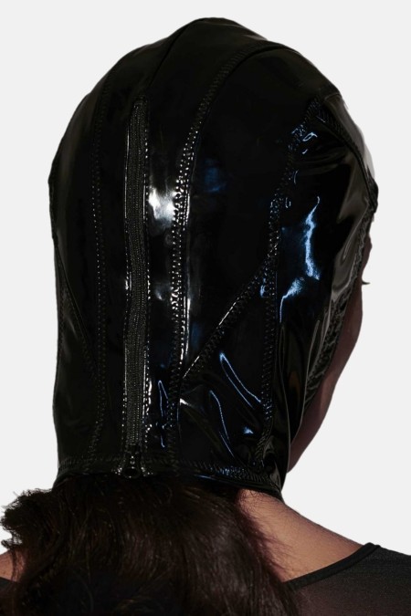 Princesse fetish black vinyl hood - Patrice Catanzaro Official Website