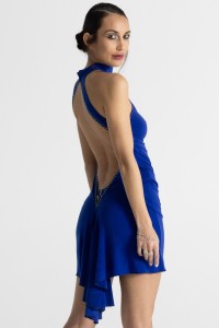 Texas, sexy blue lycra dress - Patrice Catanzaro Official Website