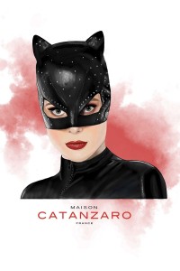 Cat mask camiseta blanca mujer - Patrice Catanzaro Página Oficial