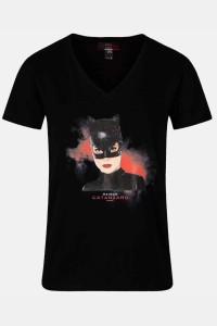 Cat mask camiseta negra mujer - Patrice Catanzaro Página Oficial