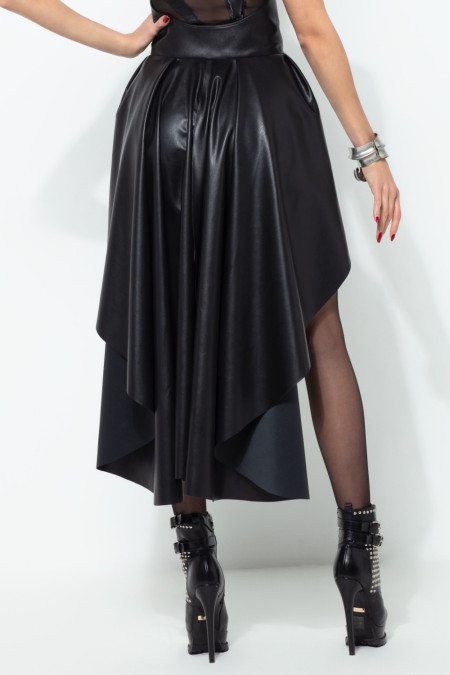 Panthere, faux leather skirt - Patrice Catanzaro Official Website