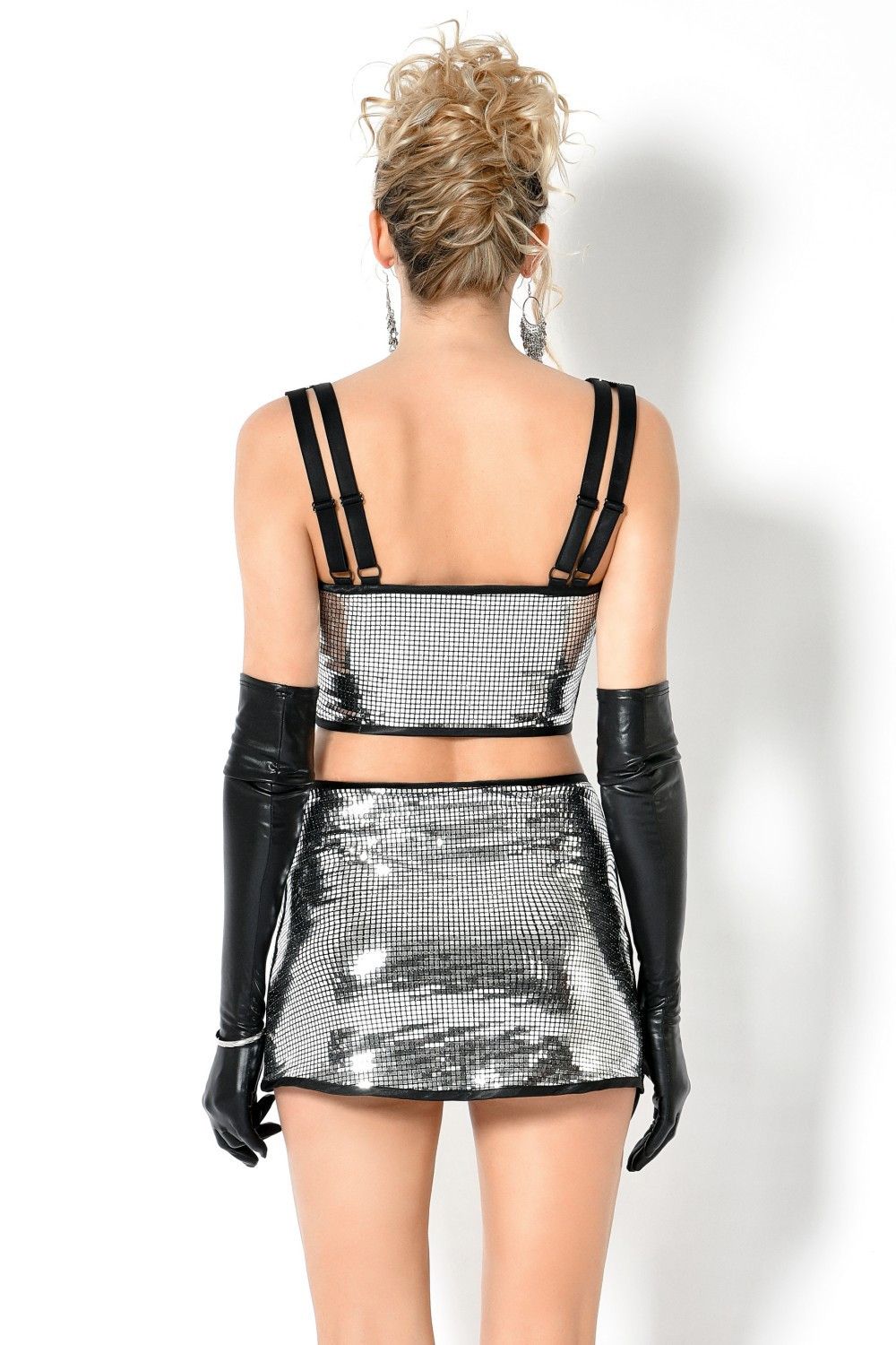 Vesubie, sequin disco mini skirt - Patrice Catanzaro Official Website