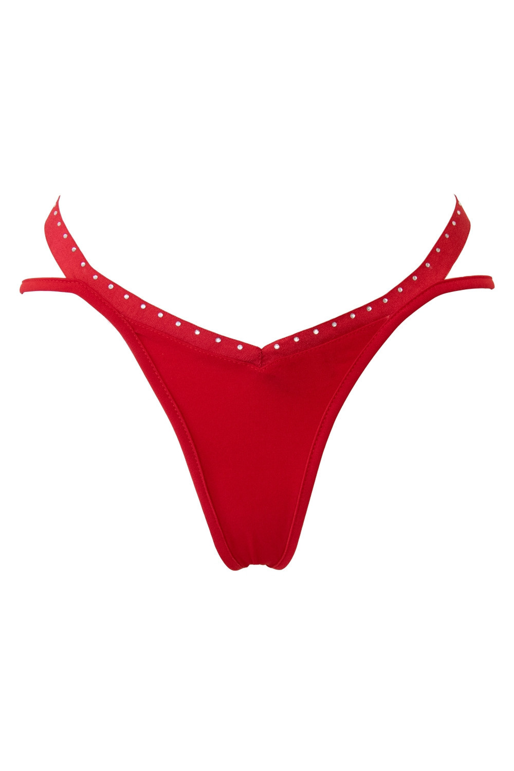 Texas, sexy red lycra string - Patrice Catanzaro Official Website