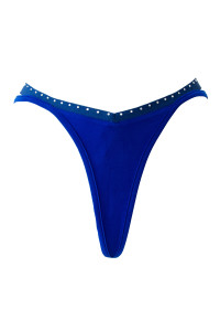 Texas, sexy blue lycra string - Patrice Catanzaro Official Website