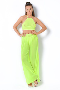 Tango, yellow mesh trousers - Patrice Catanzaro Official Website