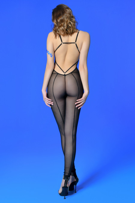 Bachata, black mesh catsuit - Patrice Catanzaro Official Website