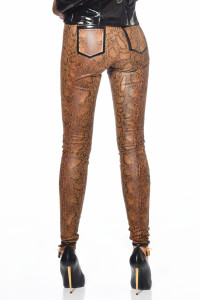 Ann, treggings imprimé serpent - Patrice Catanzaro Site Officiel