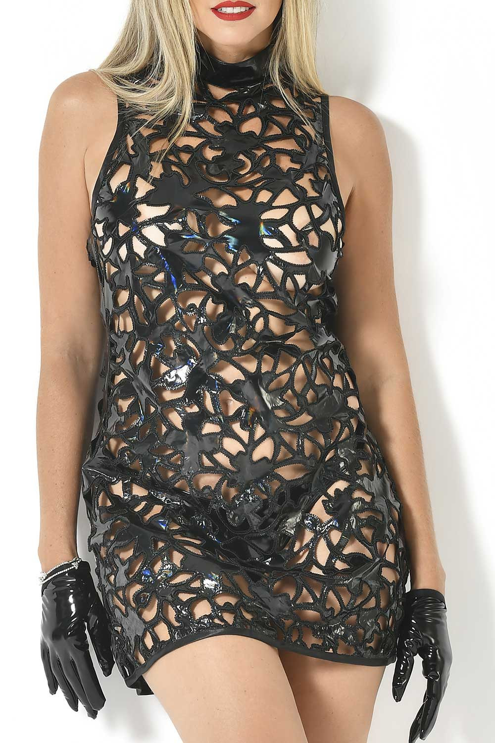 Alganys, vestido vinilo negro - Patrice Catanzaro Página Oficial