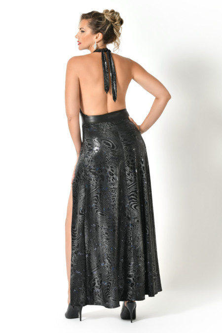 Asteroide, robe lycra noire - Patrice Catanzaro Site Officiel