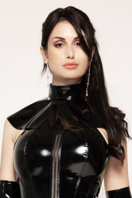 Boreal, black vinyl fetish collar - Patrice Catanzaro Official Website