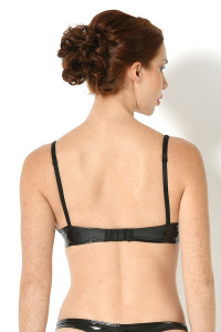 Annabelle, soutien-gorge vinyle noir - Patrice Catanzaro Site Officiel