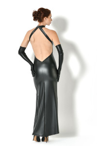 Poussy Cat, robe longue wetlook - Patrice Catanzaro Site Officiel