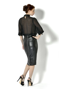 Evocharm faux leather skirt