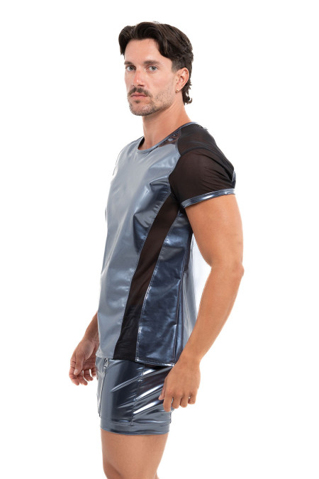 Prométhée t-shirt vinyle bleu