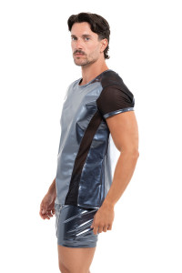Promethee blue vinyl t-shirt