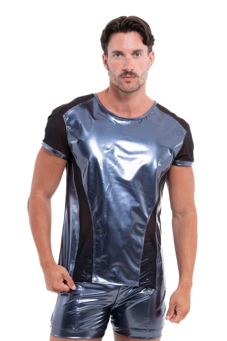 Prométhée t-shirt vinyle bleu