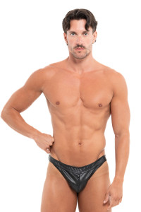 Luigi, tanga hombre cuero sintético - Patrice Catanzaro Página Oficial