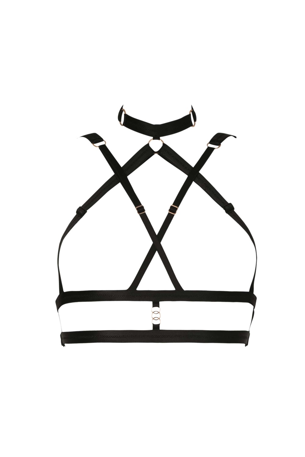 Serguei top harness - French luxury lingerie – Impudique Website