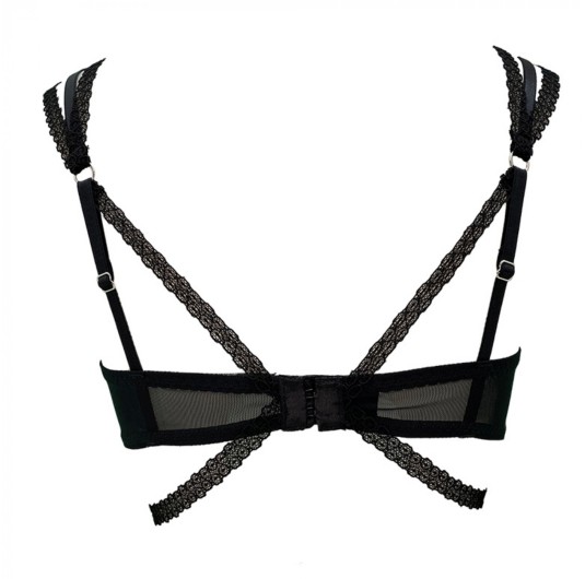 Loria, fetish black wetlook bra - Patrice Catanzaro Official Website