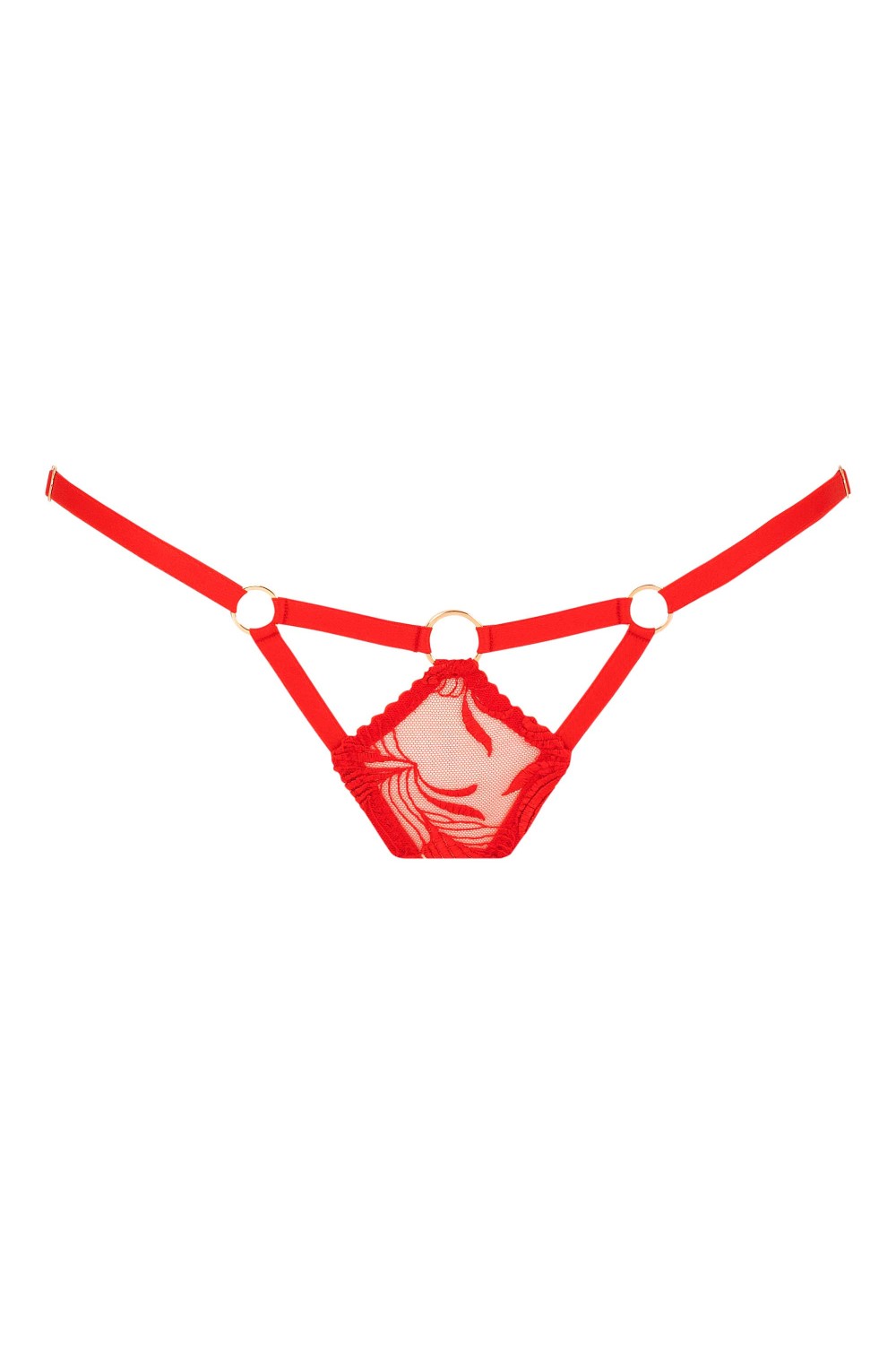 Culotte rouge Tabatha - Lingerie de luxe – Impudique Site Officiel