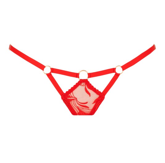 Culotte rouge Tabatha - Lingerie de luxe – Impudique Site Officiel