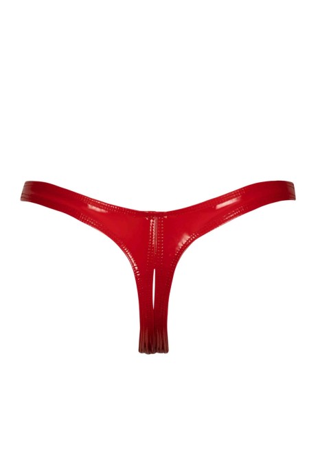 Annabelle vinyl crotchless thong - Patrice Catanzaro Official Website
