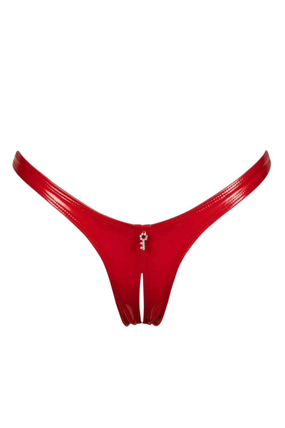 Annabelle vinyl crotchless thong - Patrice Catanzaro Official Website