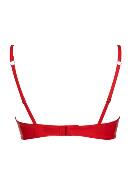 S, fetish black or red vinyl bra - Patrice Catanzaro Official Website