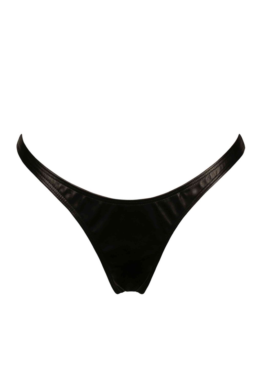 Womens Sexy Wet Look Lingerie Underwear Faux Leather Panties G-String Briefs