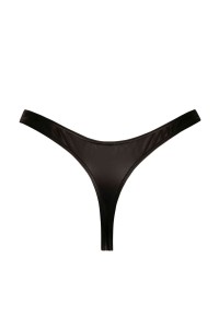 S, string sexy en wetlook mat noir - Patrice Catanzaro Site Officiel